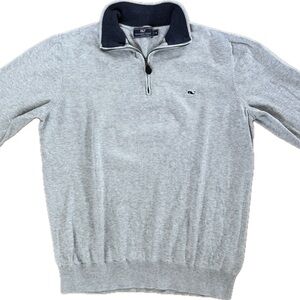 Vineyard Vines | Gray Quarter-Zip Sweater | Adult Medium | Like New
